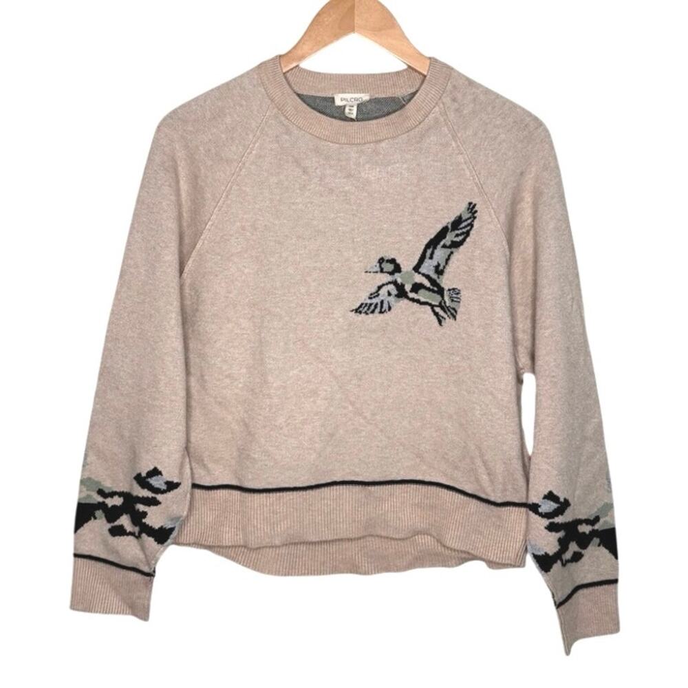 NWT Anthropologie Pilcro The Oaklan cozy knit duck sweater size XXS - Picture 8 of 9